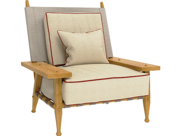 SERENGETI - Teak garden armchair with armrests by JANUS et Cie - view 2
